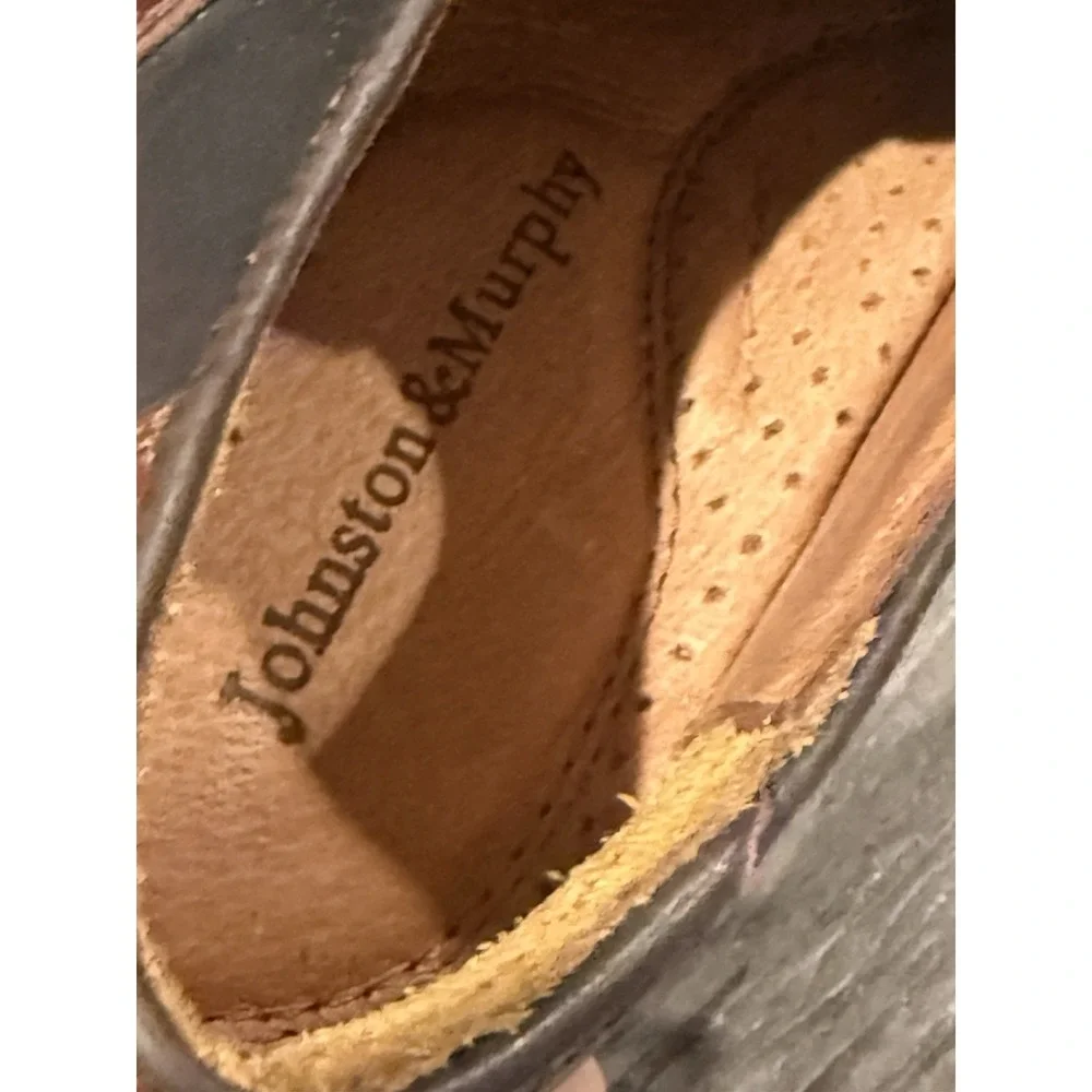 Johnston And Murphy Aristocraft Vintage Shoes Brown & Black Two Tone 8M EUC